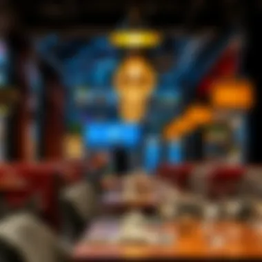 Stylish interior of a modern restaurant in Nişantaşı