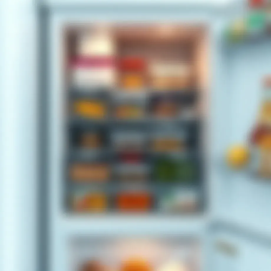 Modern no frost deep freezer showcasing ample storage