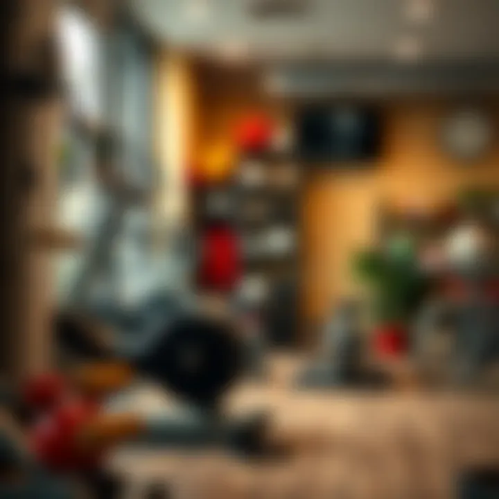 Dedicated Space for Effective Workouts A well-organized workout space promoting exercise