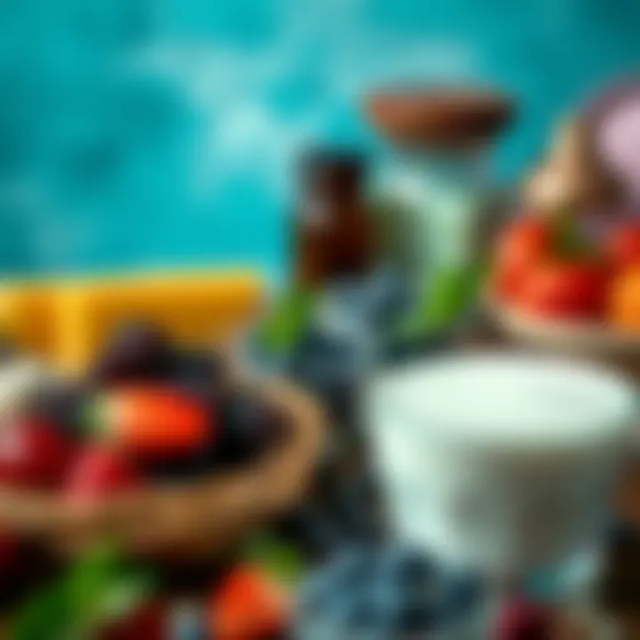 Essential Ingredients for Panna Cotta Ingredients for panna cotta displayed attractively