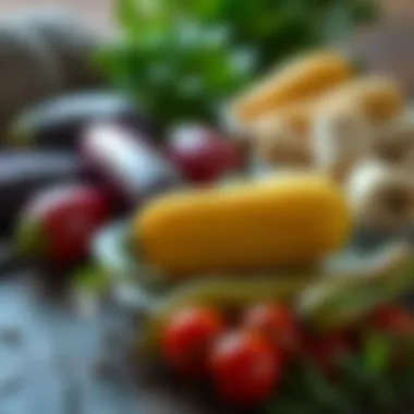 Assorted Ingredients for Eggplant Pickles Assorted ingredients for eggplant pickles