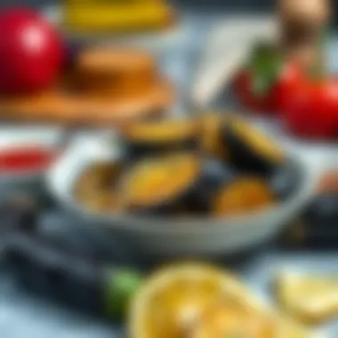 Eggplant Pickles Served as a Side Dish Eggplant pickles served as a side dish