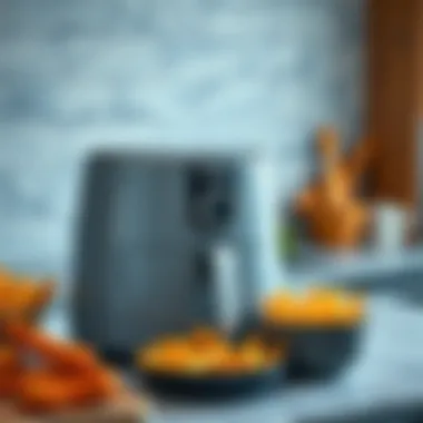 Modern Aesthetic of Philips 9650 Airfryer XXL Sleek design of the Philips 9650 Airfryer XXL showcasing its modern aesthetic