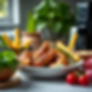 Healthy meal prepared using Philips Airfryer XXL