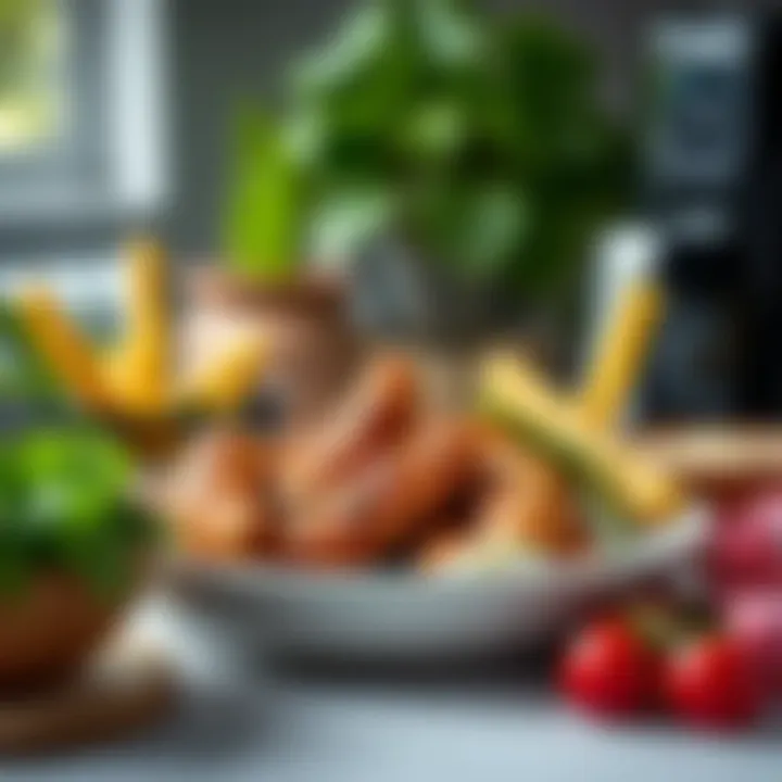 Healthy meal prepared using Philips Airfryer XXL