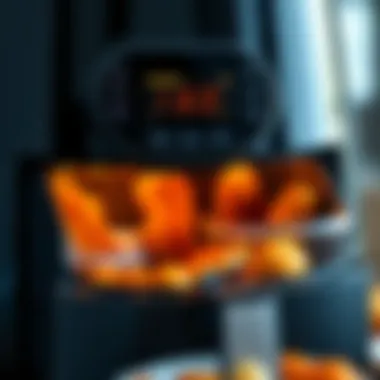 Intuitive Control Panel of Philips XXL Airfryer User-friendly controls and settings of the Philips XXL Airfryer