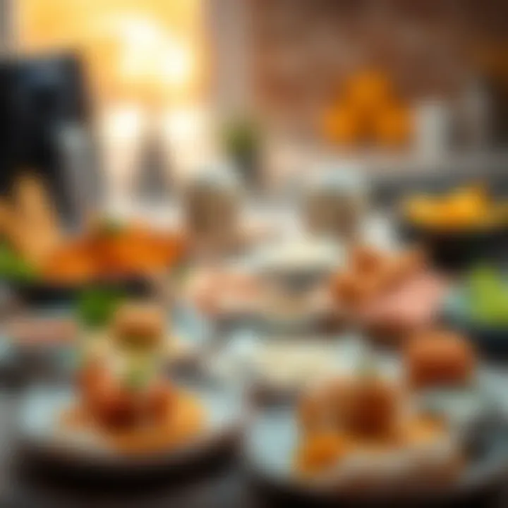 Diverse Healthy Meal Options with Philips XXL Airfryer A variety of healthy dishes prepared using the Philips XXL Airfryer