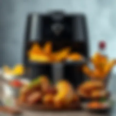 Diverse Cuisine with Philips XXL Airfryer Variety of meal options created using Philips XXL Airfryer