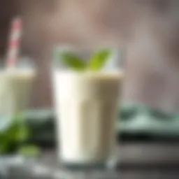 A pristine glass of milk showcasing freshness