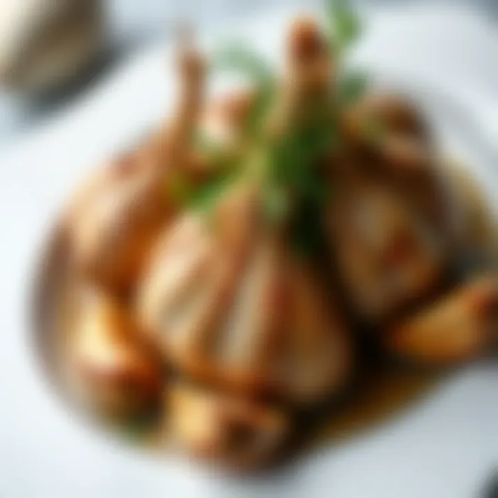 Roasted garlic in a healthy dish