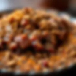 A close-up of Polonez Karabiberli Fume Et showcasing its spices and texture