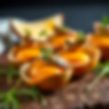 Quail eggs presented in a delightful way