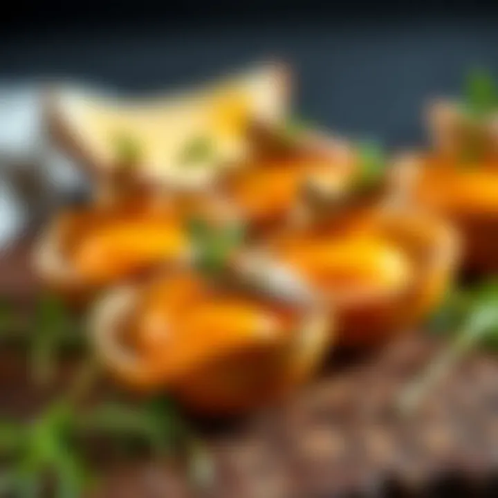 Quail eggs presented in a delightful way