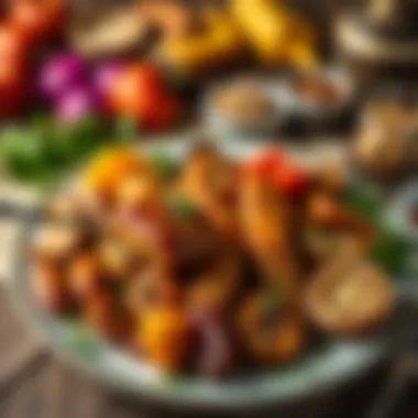 Culinary Heritage of Sahur A beautifully arranged plate of traditional sahur dishes.