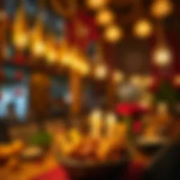 Festive celebration of Eid al-Fitr with traditional decorations