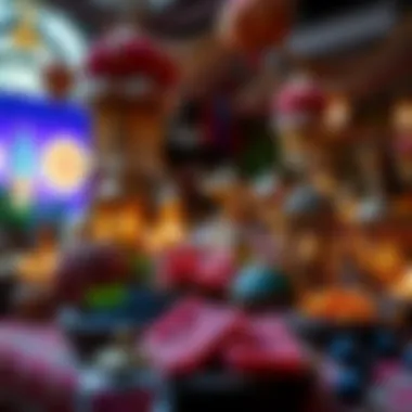 Cultural Decorations of Ramazan Bayramı Decorative elements representing the cultural significance of Ramazan Bayramı.