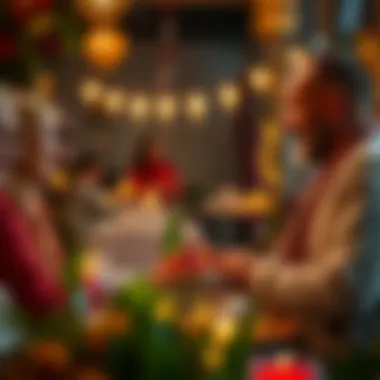 Heartfelt Greetings Among Family for Ramazan Bayramı Family members exchanging greetings during Ramazan Bayramı.