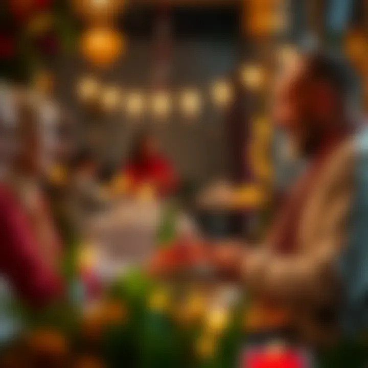 Heartfelt Greetings Among Family for Ramazan Bayramı Family members exchanging greetings during Ramazan Bayramı.