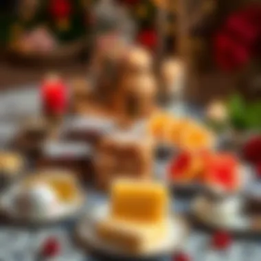 Delicious Festive Sweets: A Symbol of Sharing A table set with delicious traditional festive sweets