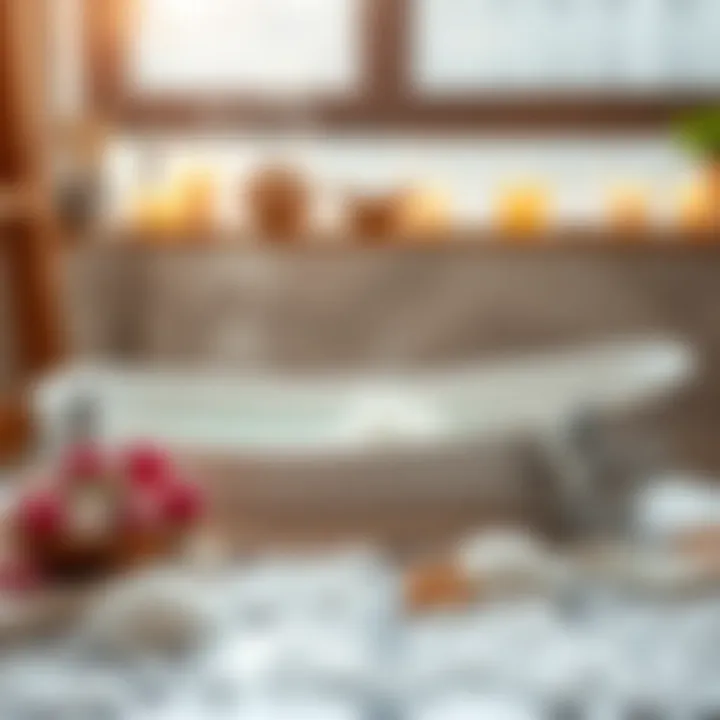 Soothing Epsom Salt Bath A soothing bath with Epsom salt, emphasizing relaxation and wellness