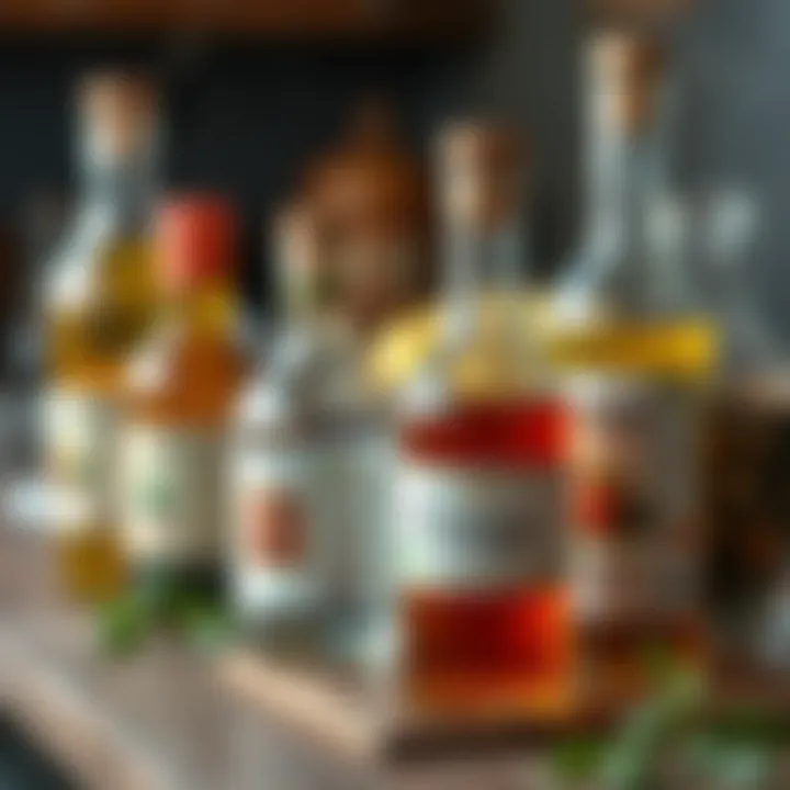 Different Types of Vinegar for Tasting Different types of vinegar for tasting