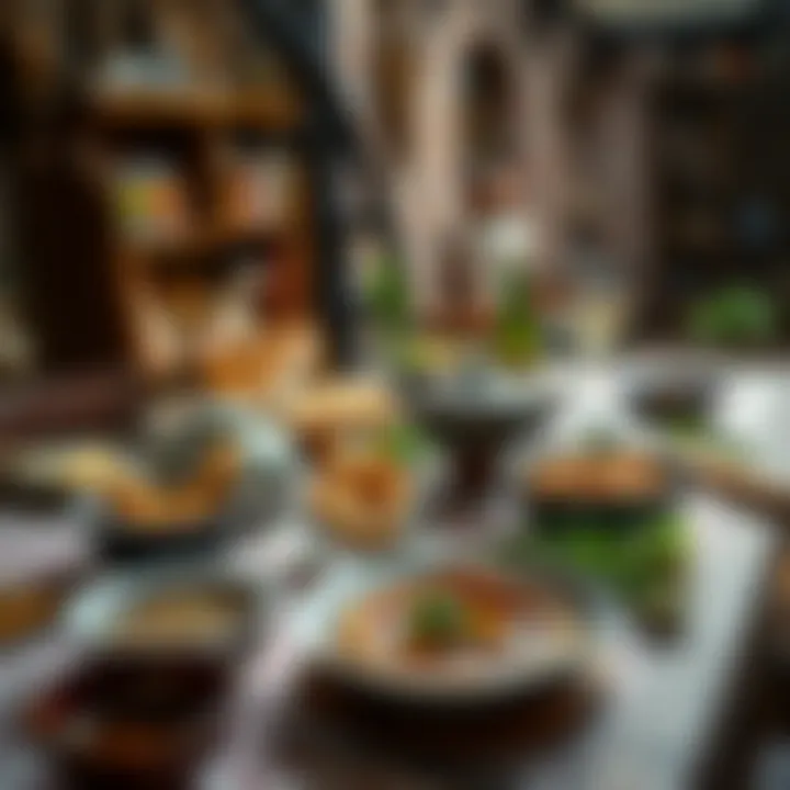 A traditional Turkish table setting with salgam suyu