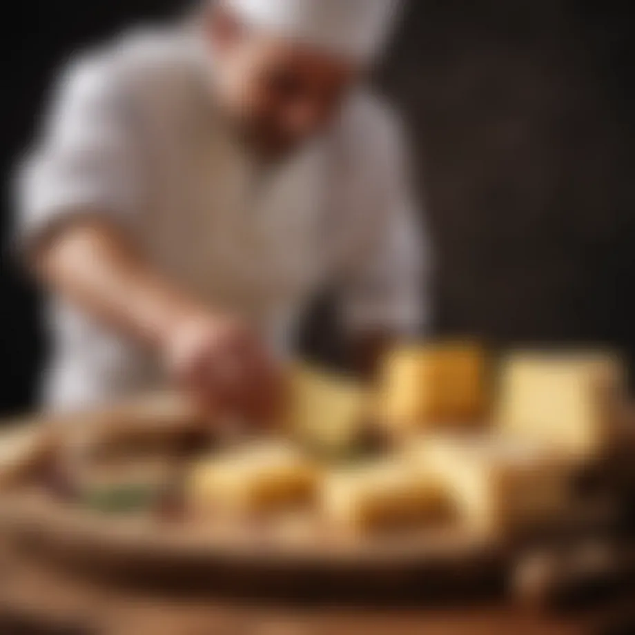 Artisan San Sebastian cheese on a wooden board