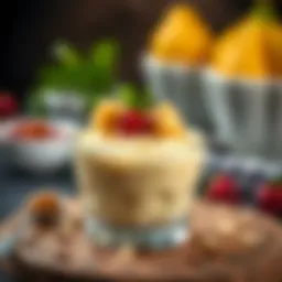 Delicious pudding with a creamy texture