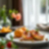 Elegant presentation of sutlu tatlı süslümeleri