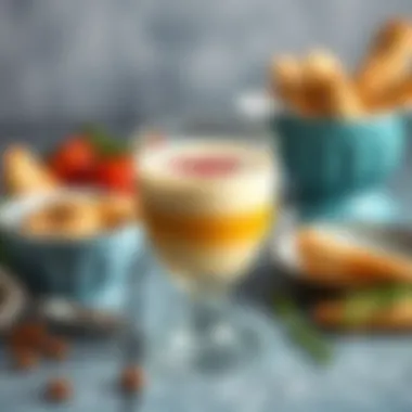 A rich and creamy sutlu tatlı served in a glass