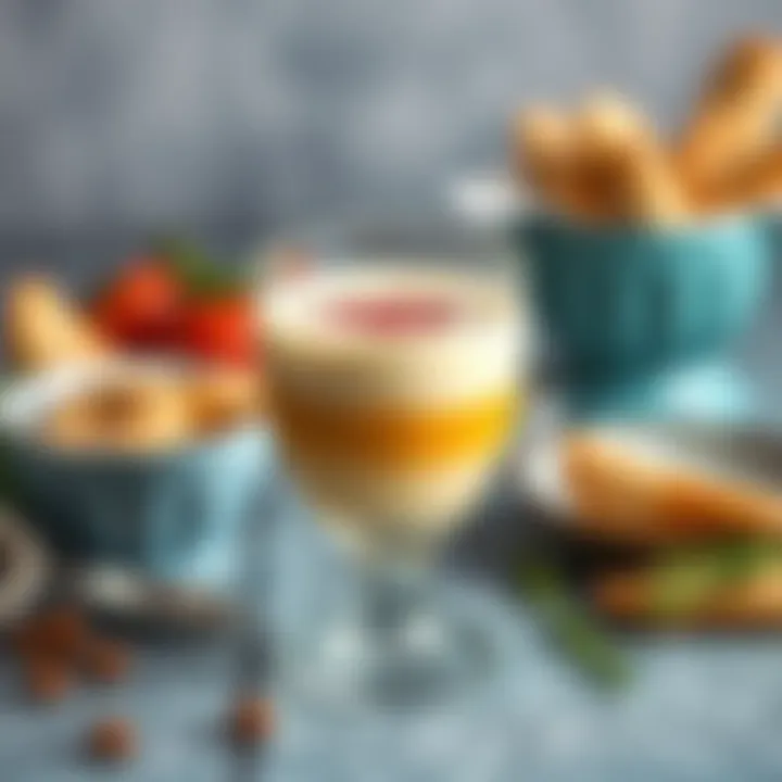 A rich and creamy sutlu tatlı served in a glass