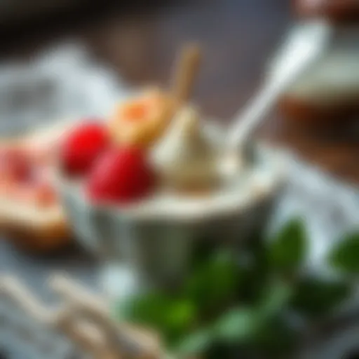 A traditional Turkish milk dessert served in a decorative bowl