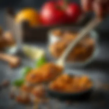 Teaspoon in a culinary setting