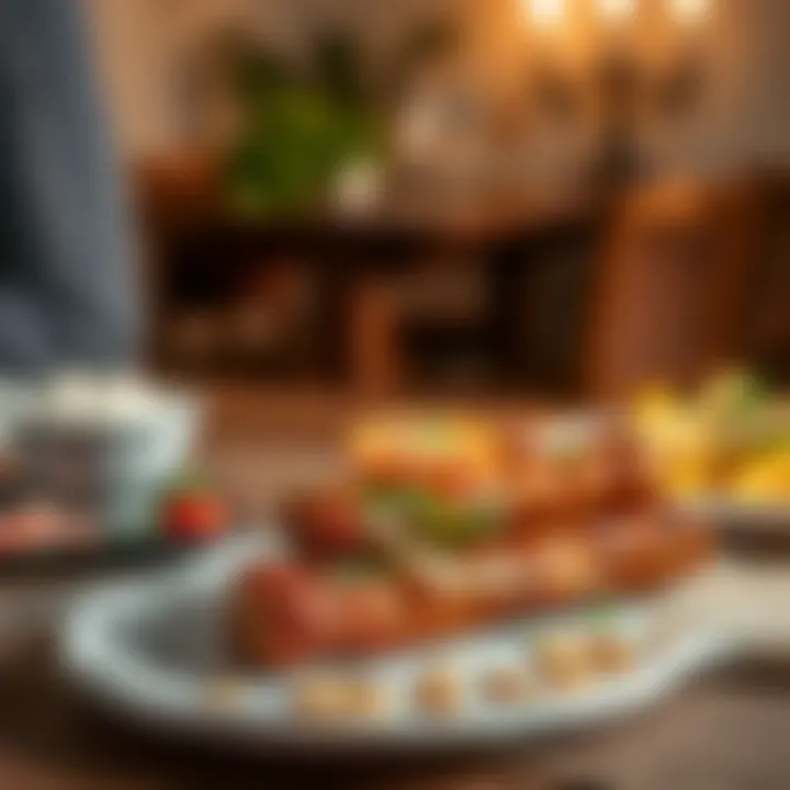 An elegant presentation of testi kebabı on a dining table