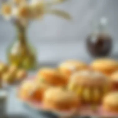 Elegant Presentation of Pistachio Cookies Elegant presentation of cookies on a decorative plate