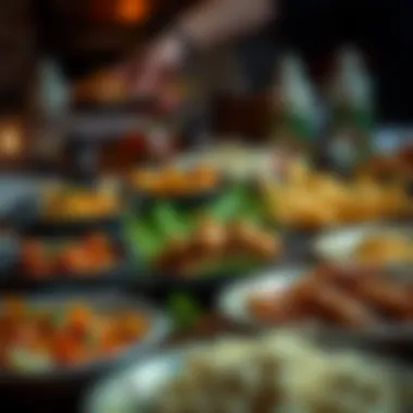 Traditional dishes served for iftar