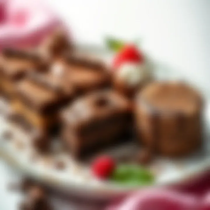 Decadent Chocolate Dessert Creations A beautiful dessert plate featuring chocolate-based recipes