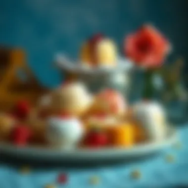 Cultural Significance of Traditional Sweets Artistic arrangement of traditional sweets highlighting cultural significance within culinary history.