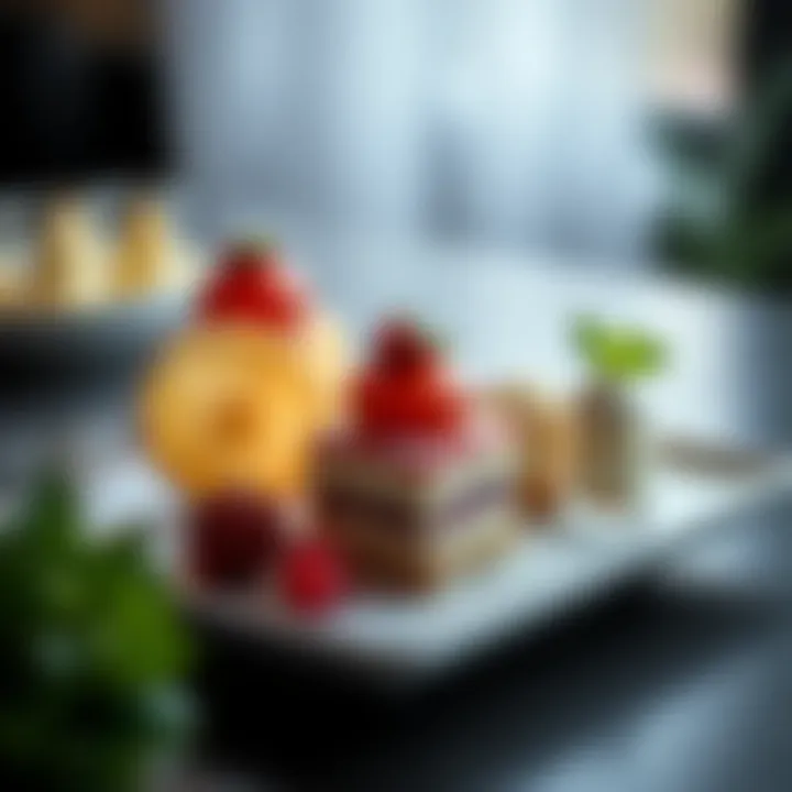 Modern Interpretation of Classic Desserts Contemporary dessert inspired by classic flavors, intricately designed and beautifully presented.