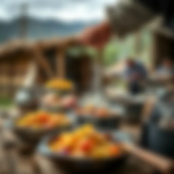 Traditional Production of Van Peyniri A scenic view of Van Peyniri production in a traditional setting