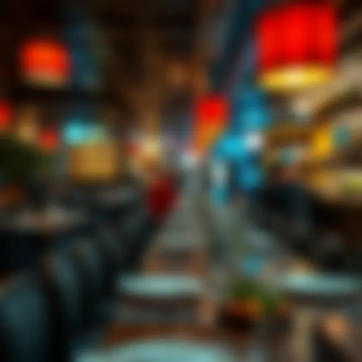 Vibrant Ambiance of Çarda Kebap Salonu A vibrant ambiance of a Çarda Kebap Salonu filled with lively dining experiences.