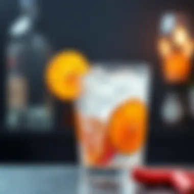 Zesty Vodka Cocktail Delight Refreshing vodka cocktail with citrus slices