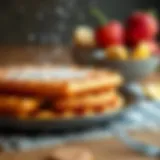 Deliciously Golden Waffle Deliciously golden waffle close-up