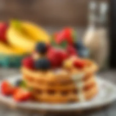 Waffle Served with Fresh Fruits Waffle served with fresh fruits