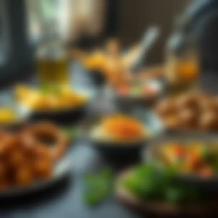 Delicious Ginger-infused Culinary Creations Healthy ginger-based dishes on a table