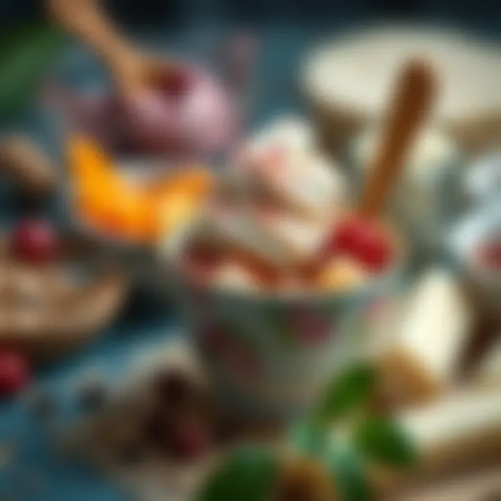 Ingredients used in authentic Turkish ice cream