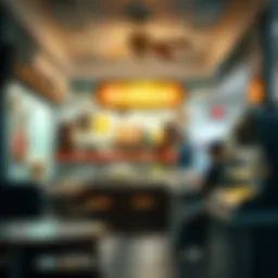 Traditional Turkish ice cream shop interior