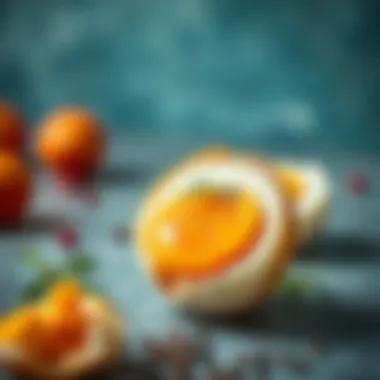 Nutritional breakdown of an egg showcasing protein content